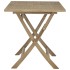 Mesa de jardín plegable madera maciza de teca 120x70x75