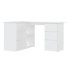 Escritorio de esquina madera contrachapada blanco 145x100x76