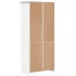 Librería BODO 5 estantes madera maciza pino blanco 80x38x180