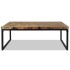 Mesa de centro de teca y resina 110x60x40