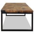 Mesa de centro de teca y resina 110x60x40