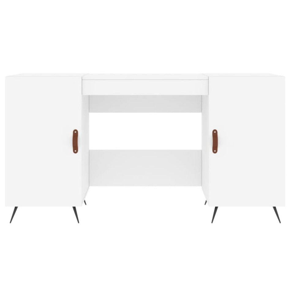 Escritorio madera de ingeniería blanco 140x50x75