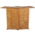 Mesa de bar plegable de madera teca maciza 155x53x105