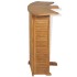 Mesa de bar plegable de madera teca maciza 155x53x105