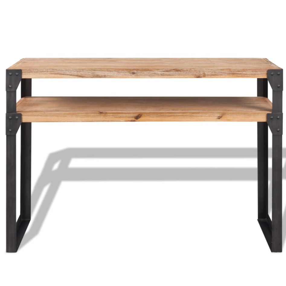 Mesa consola de madera maciza reciclada 120x40x85