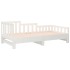 Sofá cama extraíble madera maciza de pino blanco 2x(90x200)