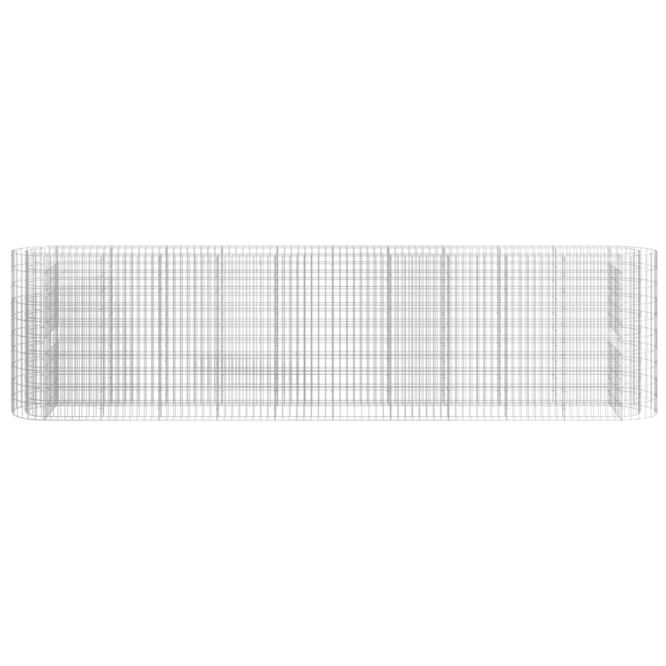 Arriate de gaviones de hierro galvanizado 400x50x100