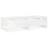 Sofá cama extraíble madera maciza de pino blanco 2x(90x200)