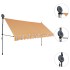 Toldo retráctil manual con LED amarillo y azul 350