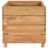 Jardinera madera maciza de teca y acero 100x40x38