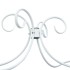 Estructura de cama con dosel metal blanco 180x200