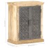 Aparador con puertas de acero madera mango macizo 60x35x75