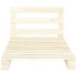 Estructura de cama de palés madera maciza de pino 90x200