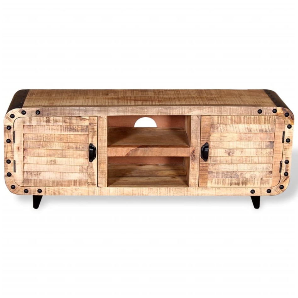 Mueble para la TV de madera de mango rugosa 120x30x50