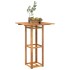 Mesa alta de terraza madera maciza de acacia 75x75x110 cm