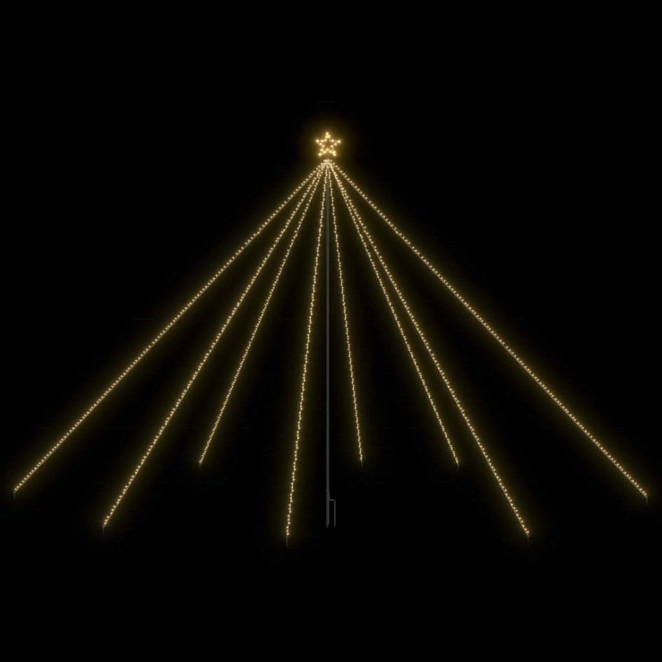 Luces de árbol cascada de Navidad interior exterior 800 LED 5