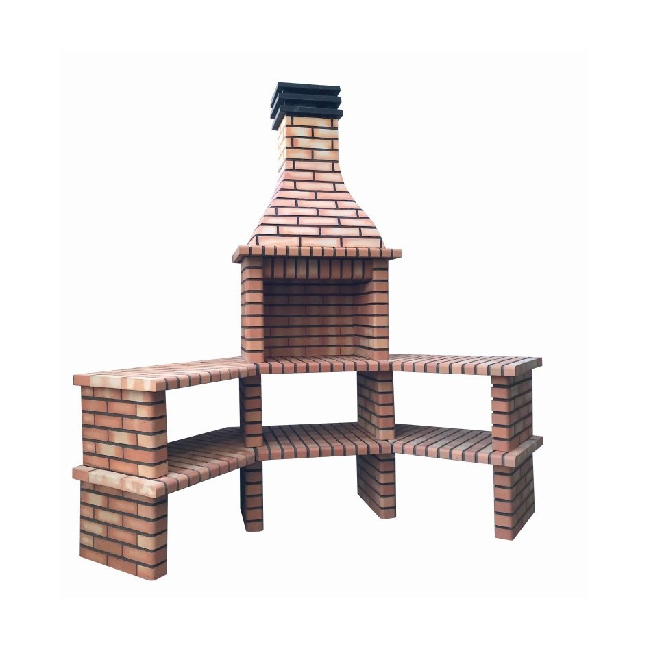 OFERTA - Barbacoa esquinera Brick Articimentos estilo Collippo