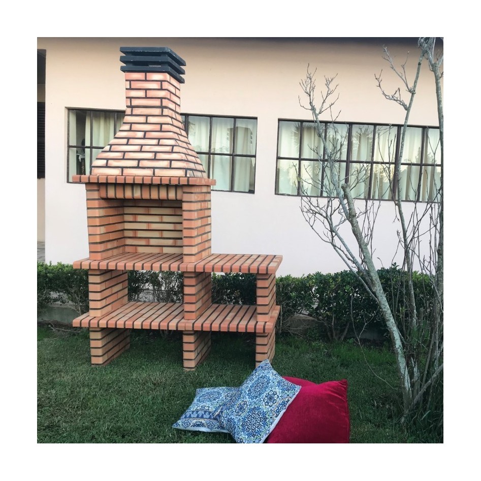 OFERTA - Barbacoa Brick Articimentos con 2 encimeras estilo Collippo
