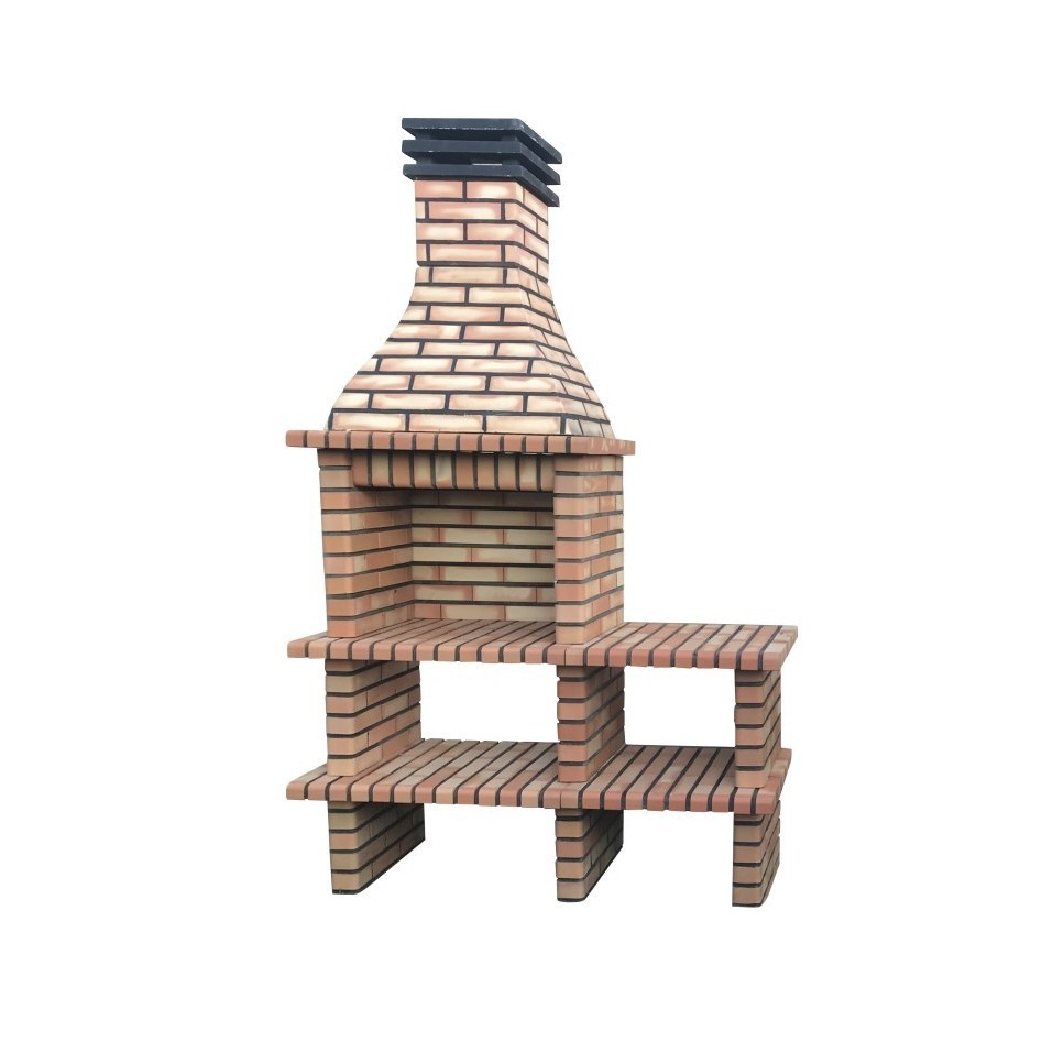 OFERTA - Barbacoa Brick Articimentos con 2 encimeras estilo Collippo