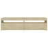 Muebles de TV con luces LED 2 unidades roble Sonoma 75x35x40