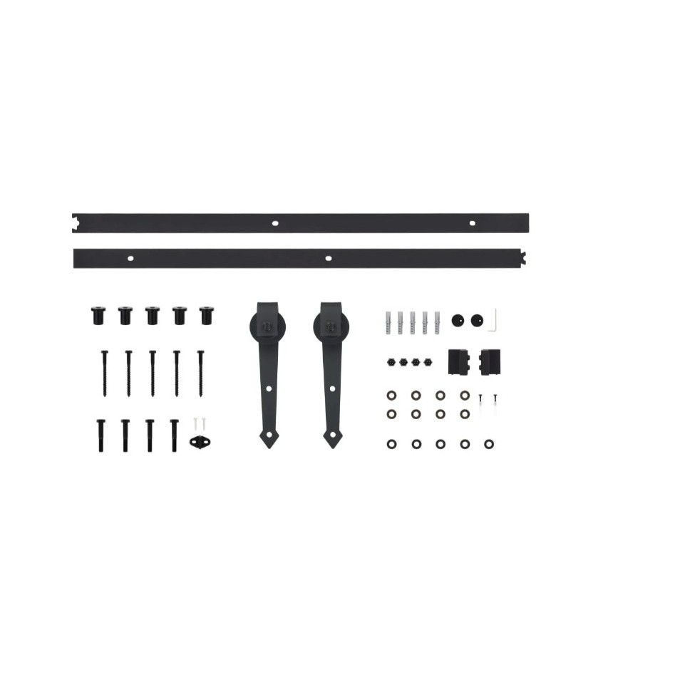 Puerta corredera con herrajes madera maciza de pino 100x210