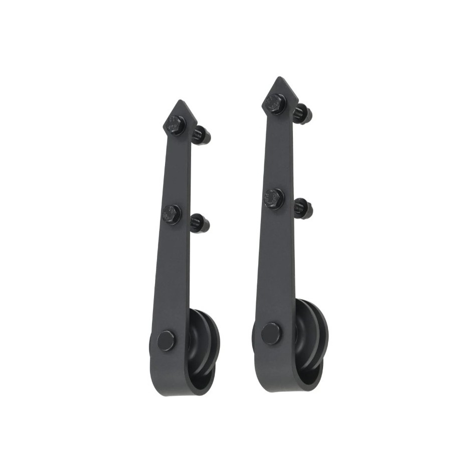 Puerta corredera con herrajes madera maciza de pino 100x210