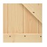 Puerta corredera con herrajes madera maciza de pino 100x210