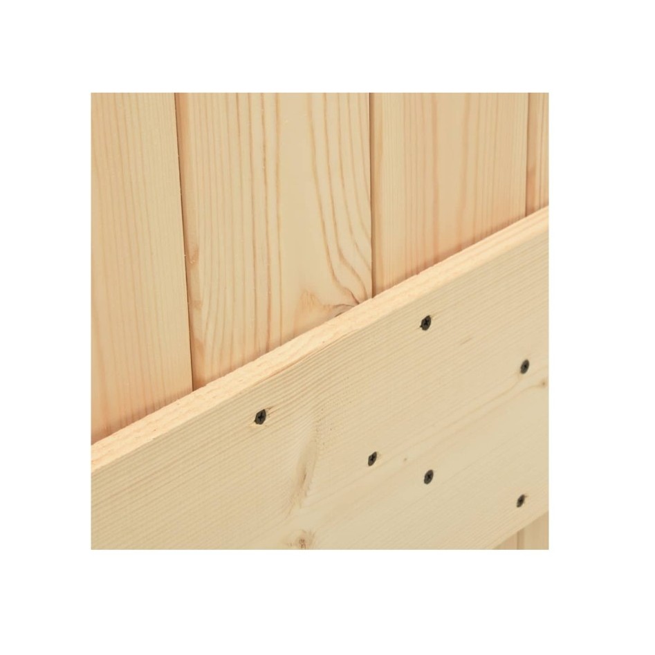 Puerta corredera con herrajes madera maciza de pino 100x210