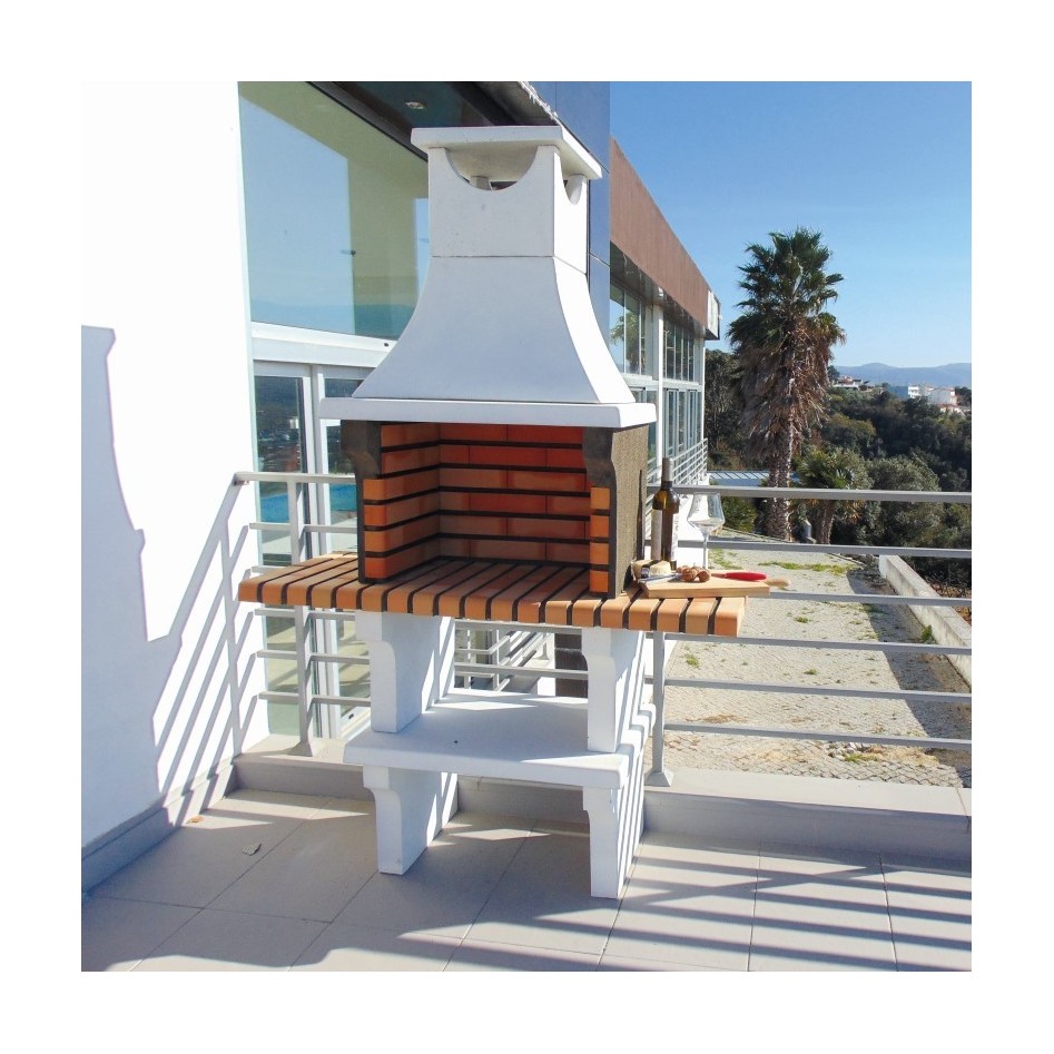Oferta - Barbacoa con chimenea y 2 baldas X-Art I Articimentos
