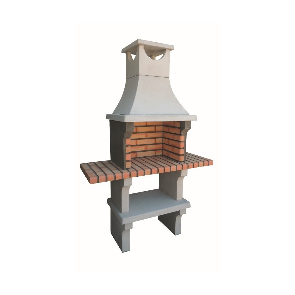 Oferta - Barbacoa con chimenea y 2 baldas X-Art I Articimentos
