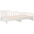 Sofá cama extraíble madera maciza de pino blanco 2x(80x200)