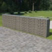 Muro de gaviones con cubiertas acero galvanizado 600x50x150 cm