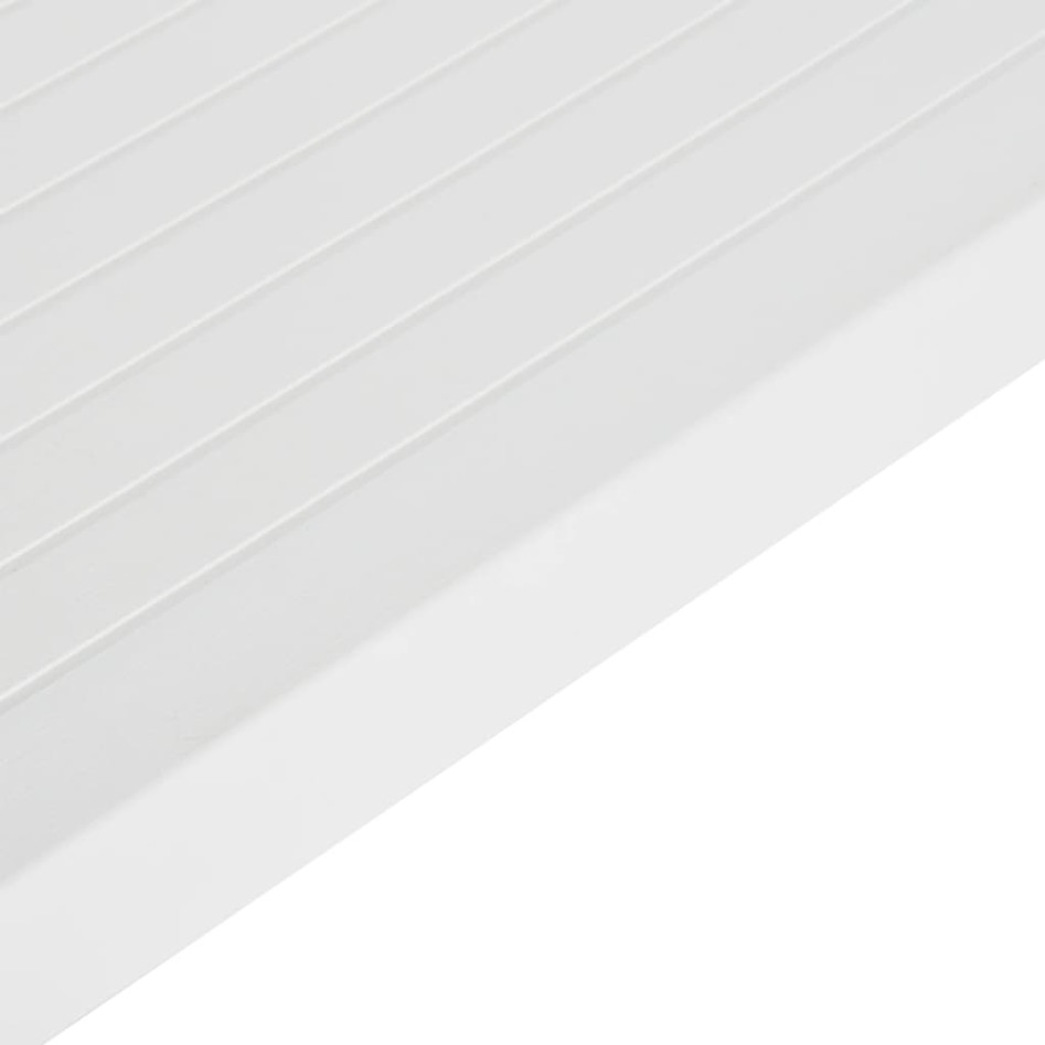 Mesa de jardín PP blanco 150x90x72