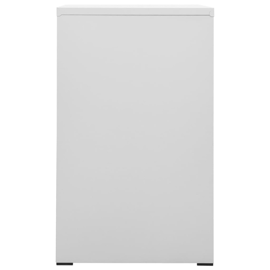 Armario archivador de acero gris claro 46x62x102,5