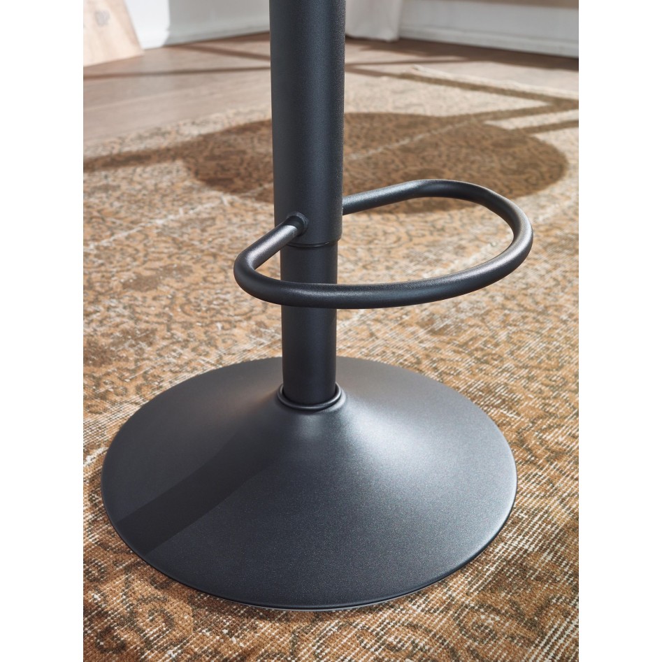 Taburete negro sin respaldo 58 - 79 cm