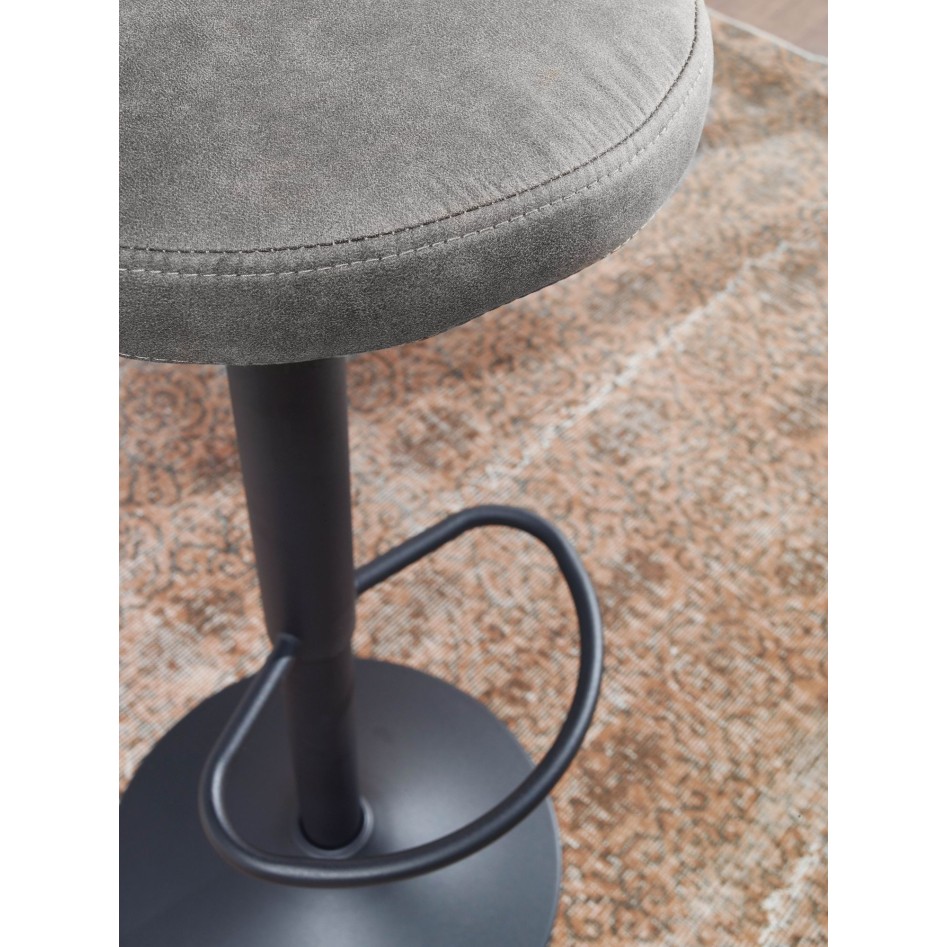 Taburete  ante gris sin respaldo 58 - 79 cm