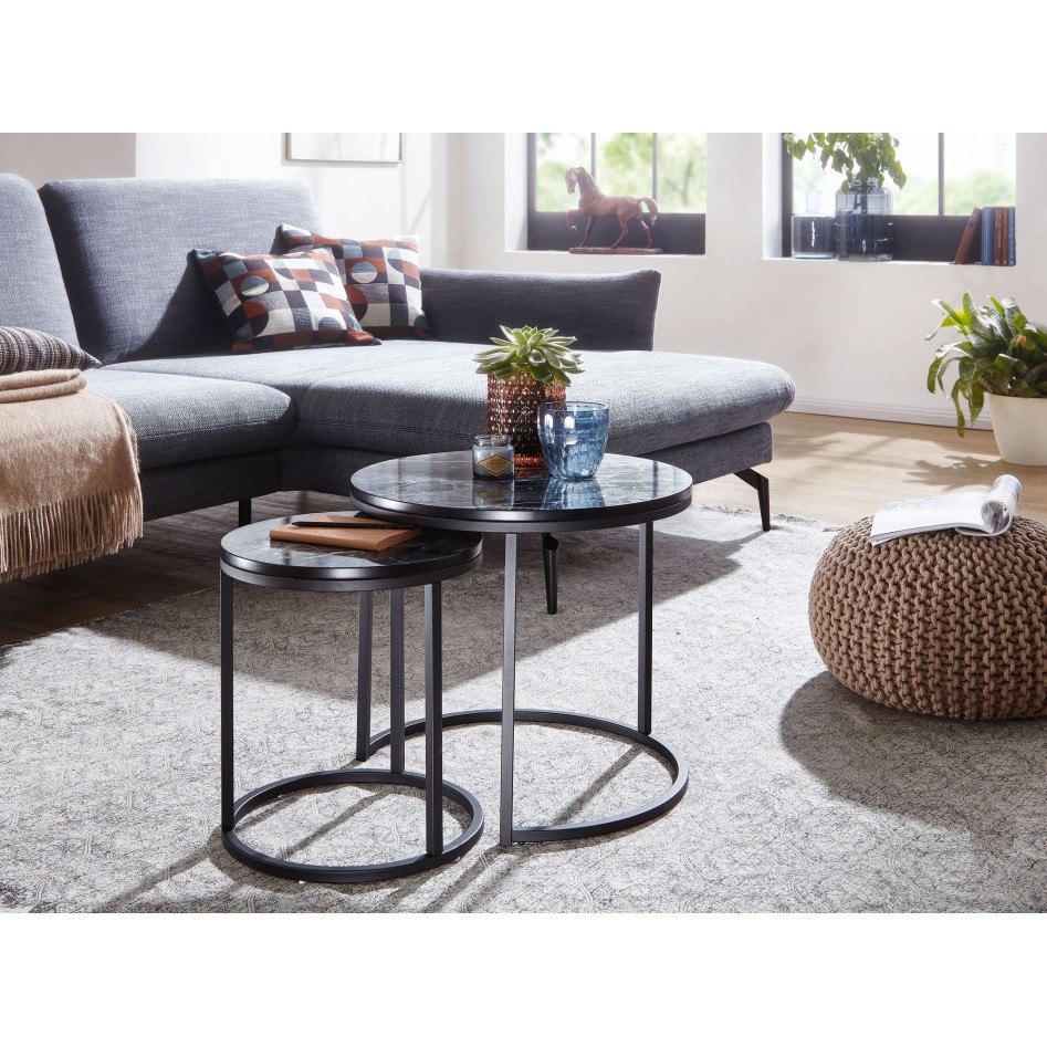 Mesa de centro estructura de metal de 2 partes