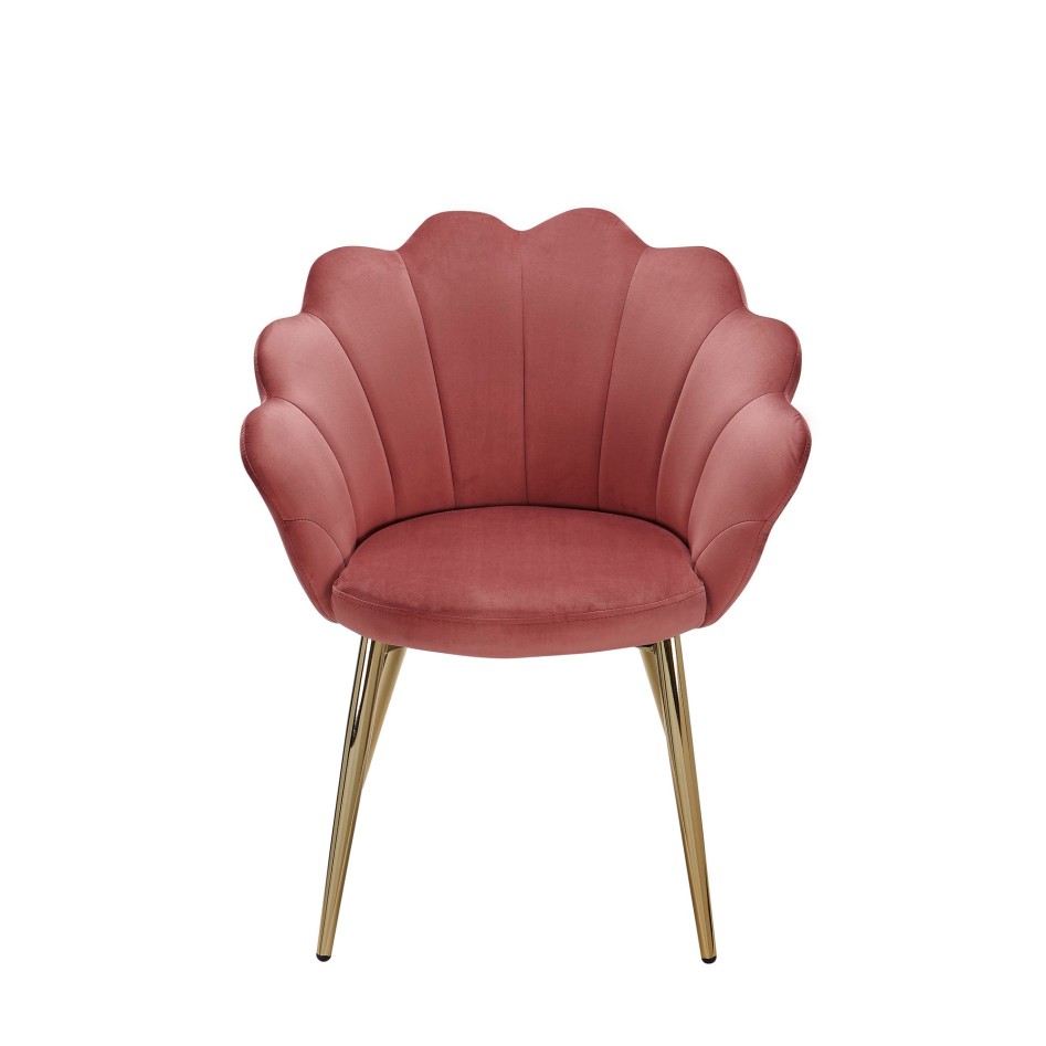 Silla de cocina con patas doradas 