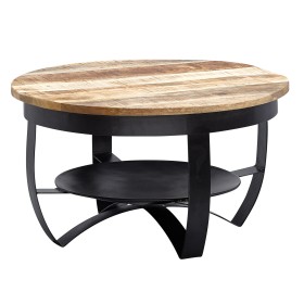 Mesita de madera de mango / metal 60x34x60 cm