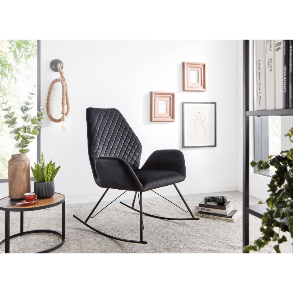 Mecedora Negra 73x94x84 cm 