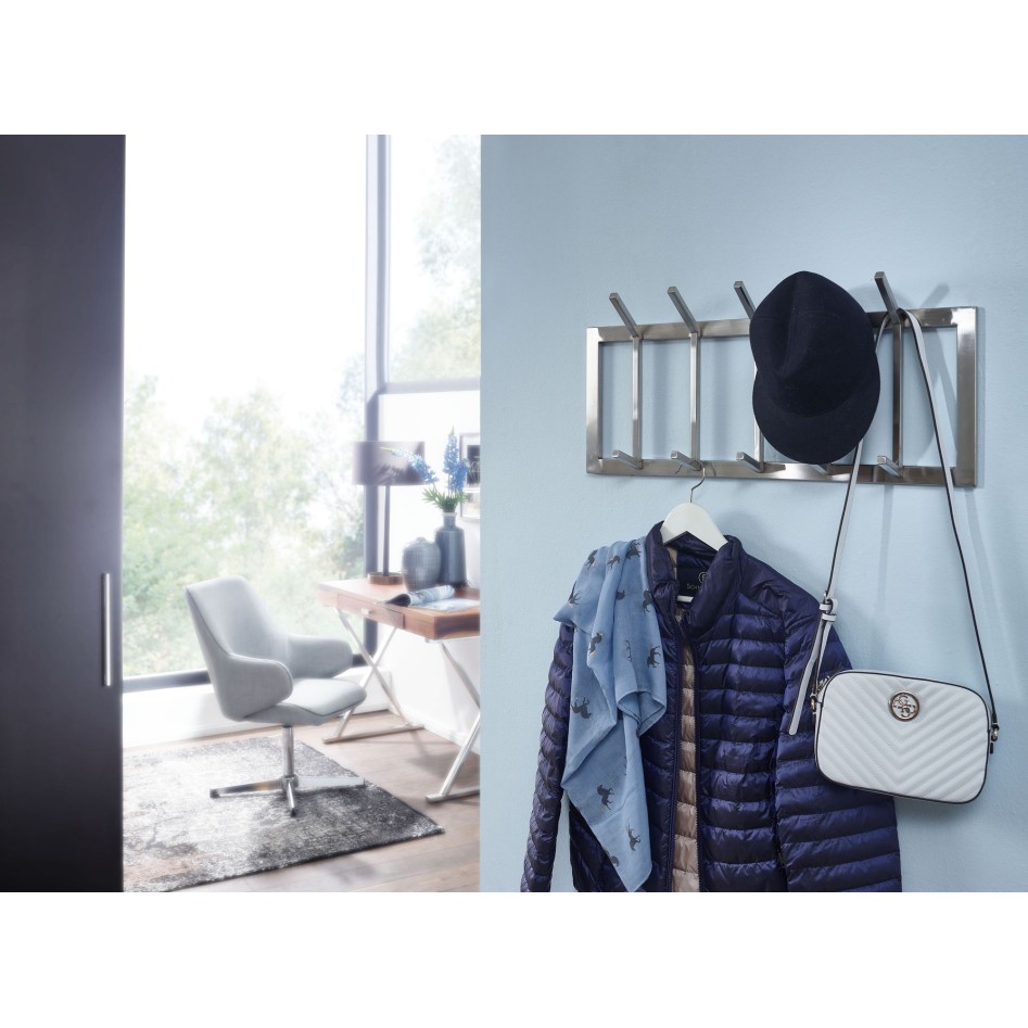 Perchero de diseño acero 65x30x10 cm