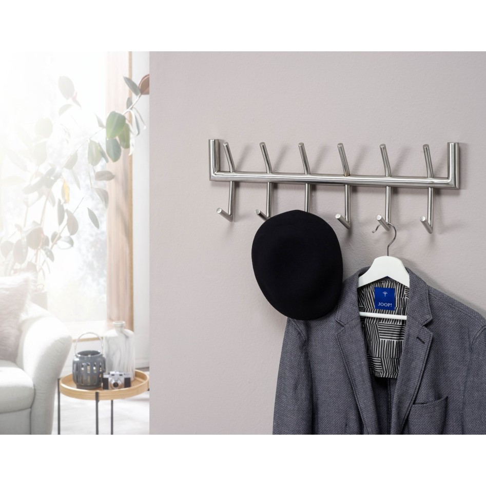 Perchero de diseño para recibidor acero 60x19x10 cm 