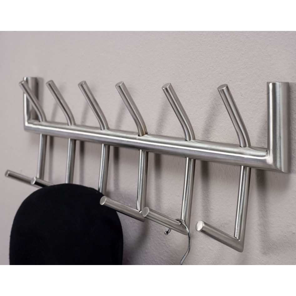 Perchero de diseño para recibidor acero 60x19x10 cm 