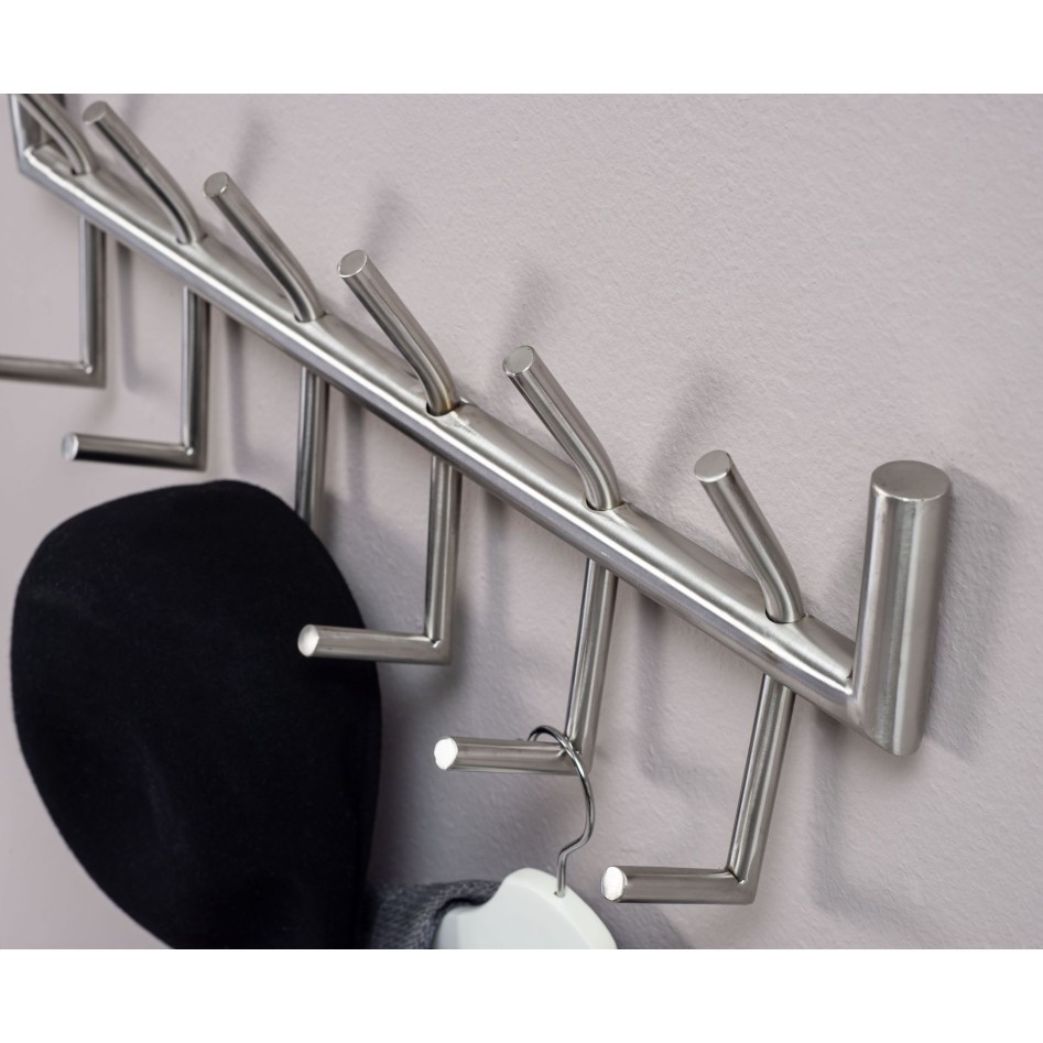 Perchero de diseño para recibidor acero 60x19x10 cm 