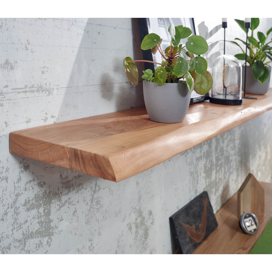 Estantería de pared 160 cm  en Madera maciza de acacia