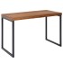 Escritorio madera maciza de sheesham / metal 117x59x76,5 cm mesa para ordenador | Mesa de oficina de diseño pequeña oscura | E