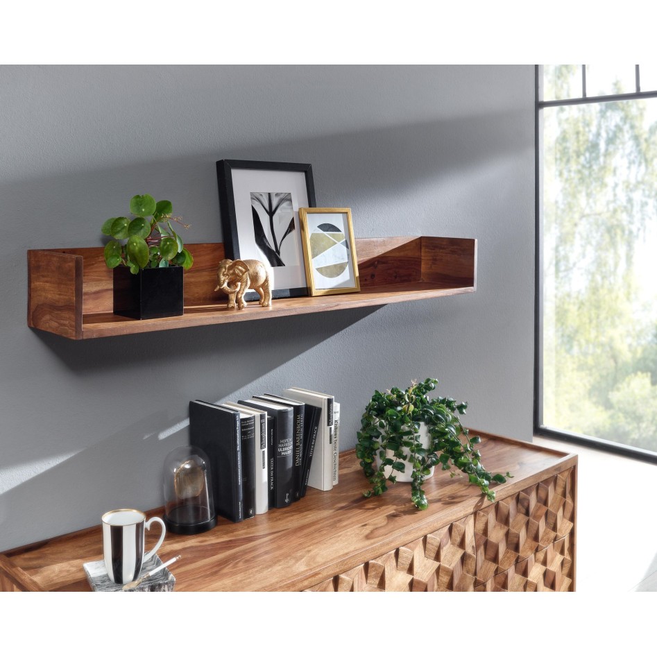 Estantería de pared 120x15x20 cm  Madera Maciza de Sheesham 