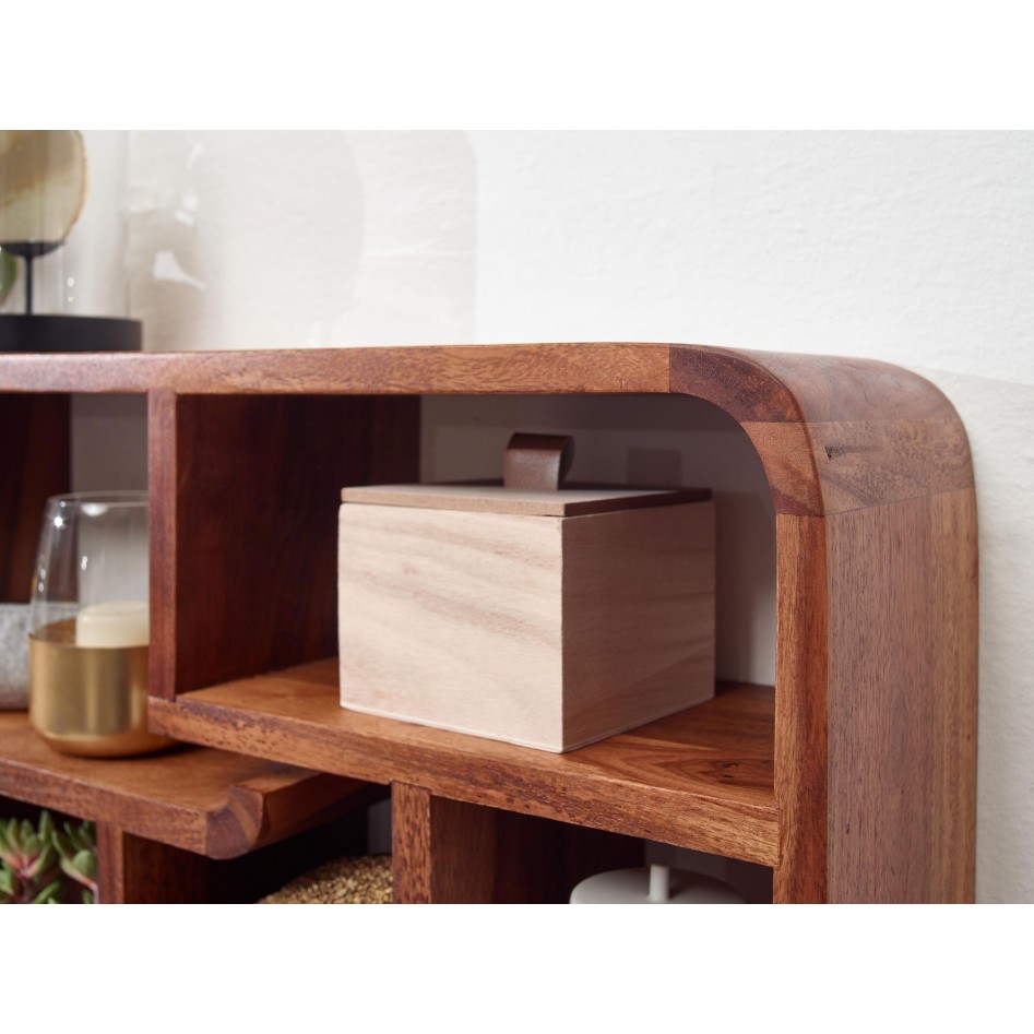 Estantería de pared 80x55x15 cm  Madera Maciza de Sheesham 