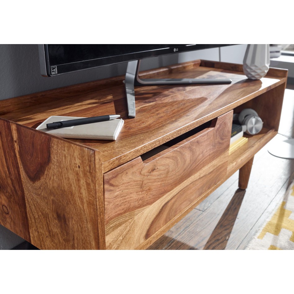 Mueble TV Sheesham Madera Maciza 95x44x34 cm