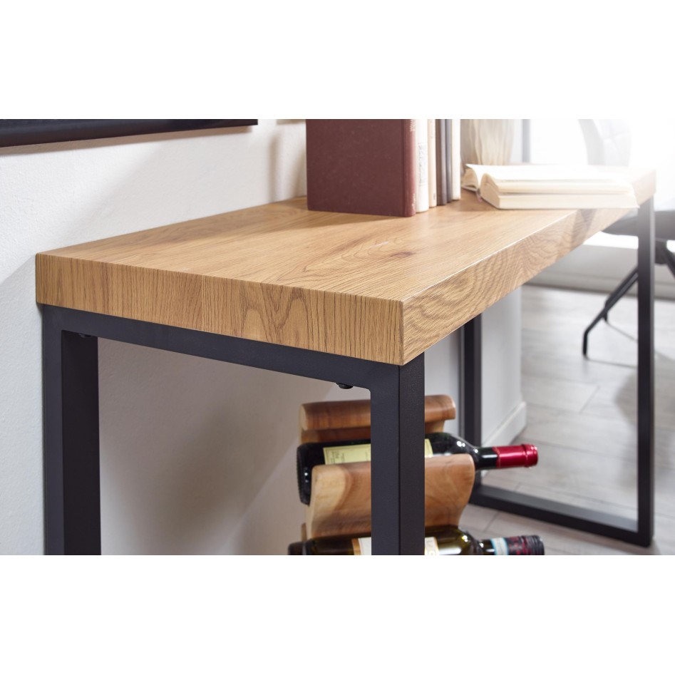 Mesa Consola Roble 120x39x75,5 cm